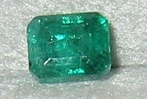 Square Cut Emerald Front View