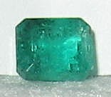 Square Cut Emerald Front View
