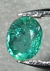 Oval Cut Emerald Front View