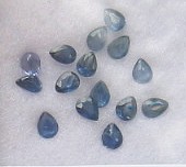 Blue Africa Pear Sapphires