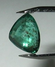 Trilliant cut Emerald